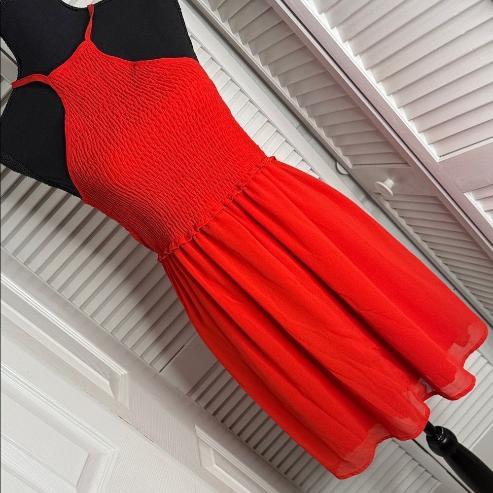 Sequin Hearts Red CasualāJunior sz L Dress